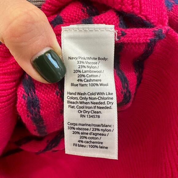 Vineyard Vines Whale Fair Isle Sweater, VGUC, Sz XS (5-6) (5A) - Picture 4 of 5